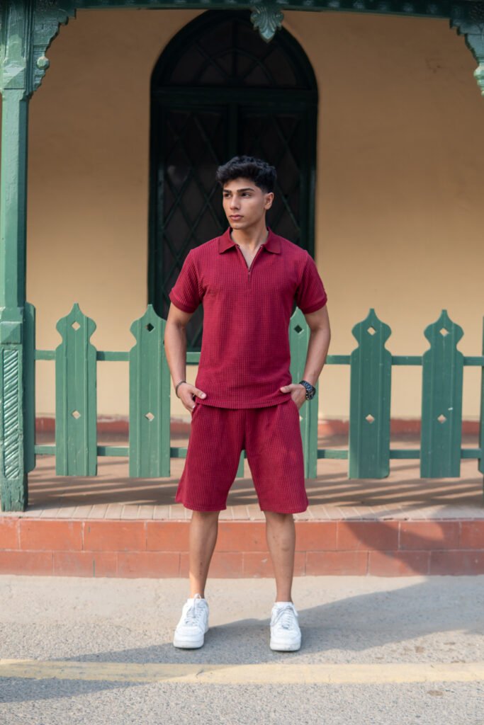 Red Maroon Polo Set (1)