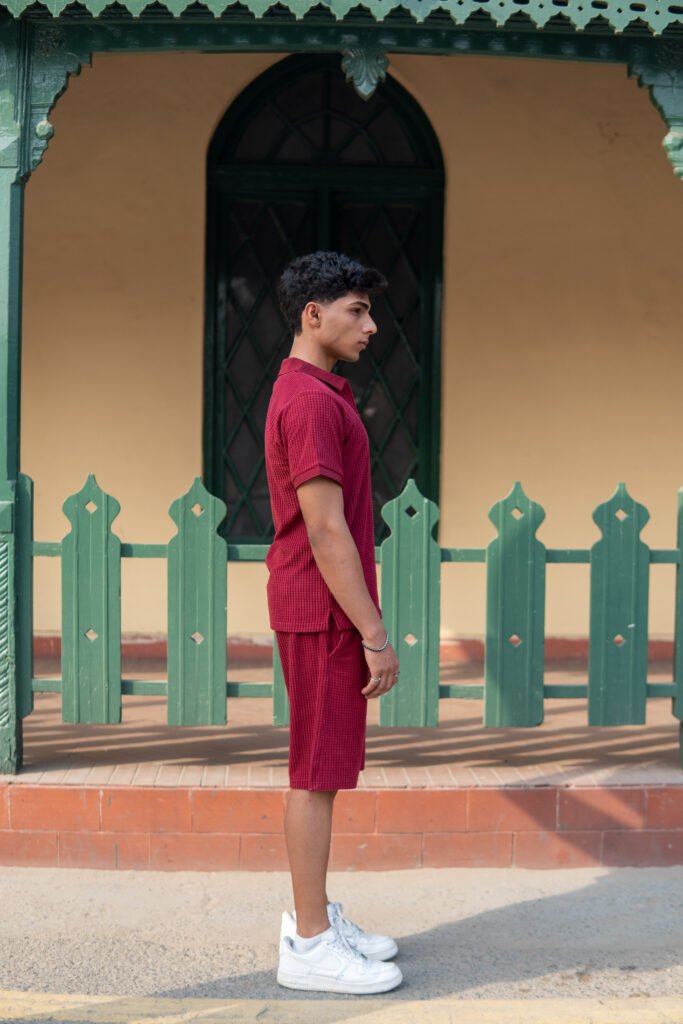 Red Maroon Polo Set (4)