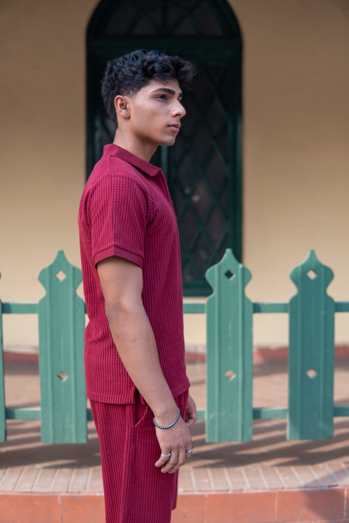 Red Maroon Polo Set (6)