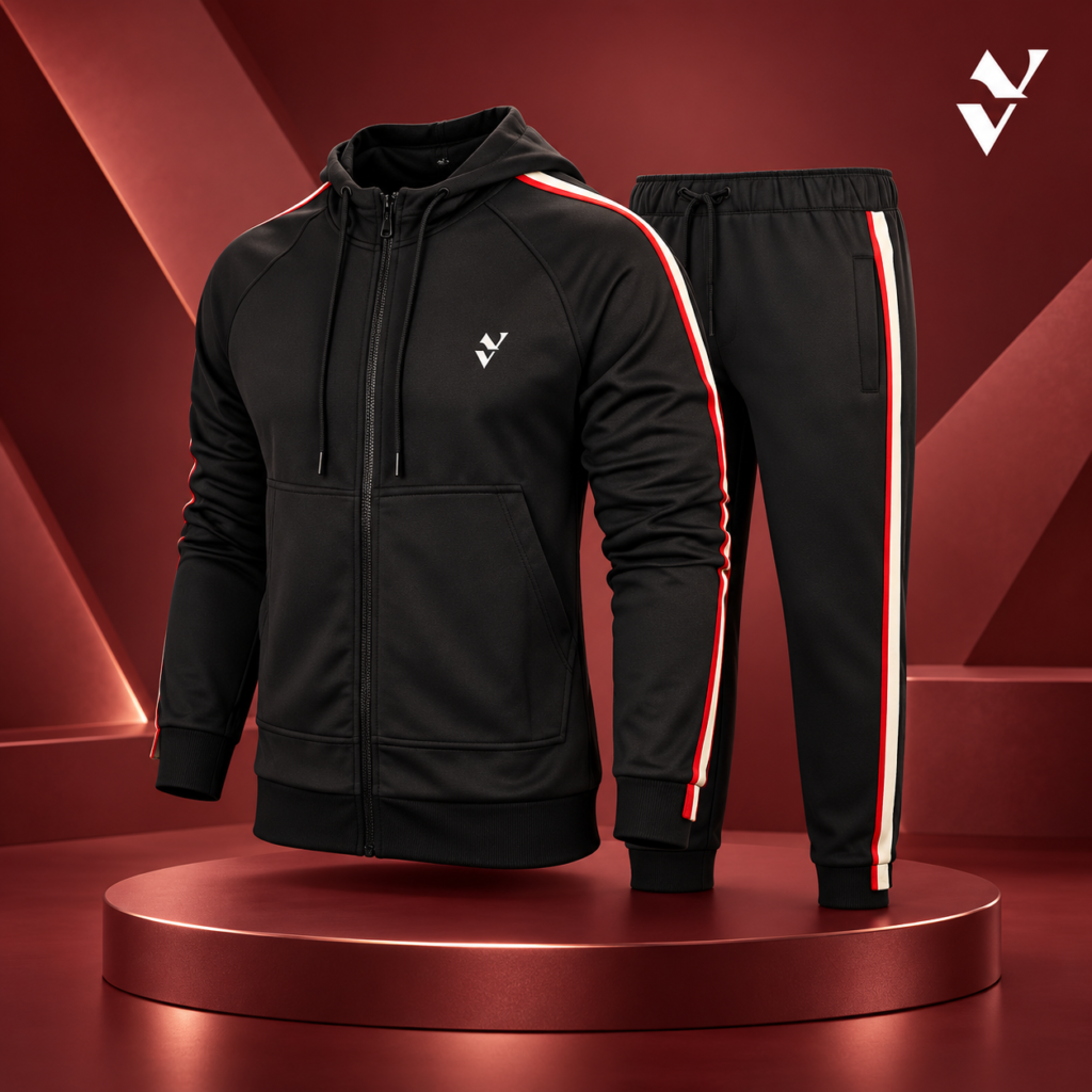 Premium Black Tracksuit Showcase